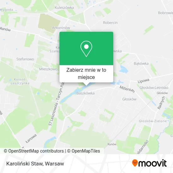 Mapa Karoliński Staw