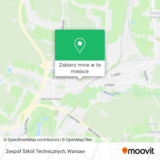 Mapa Zespół Szkół Technicznych