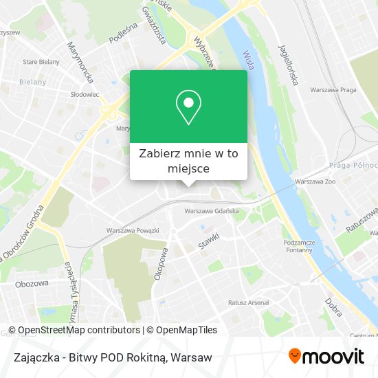 Mapa Zajączka - Bitwy POD Rokitną