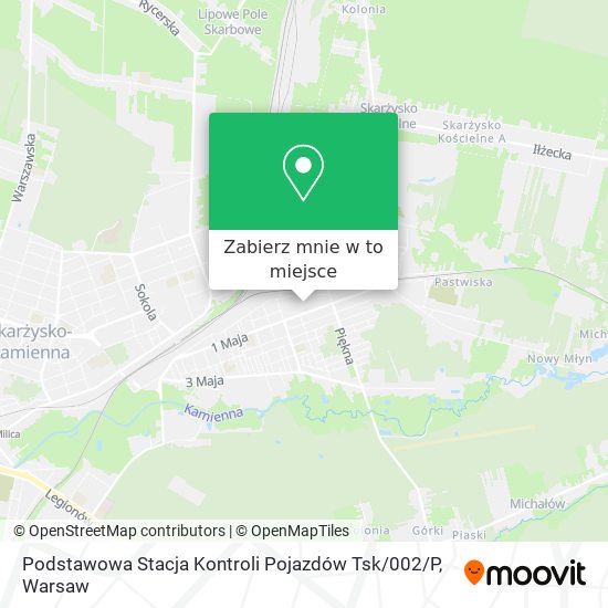 Mapa Podstawowa Stacja Kontroli Pojazdów Tsk / 002 / P