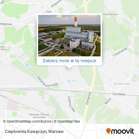 Mapa Ciepłownia Kawęczyn