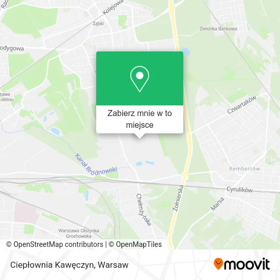Mapa Ciepłownia Kawęczyn