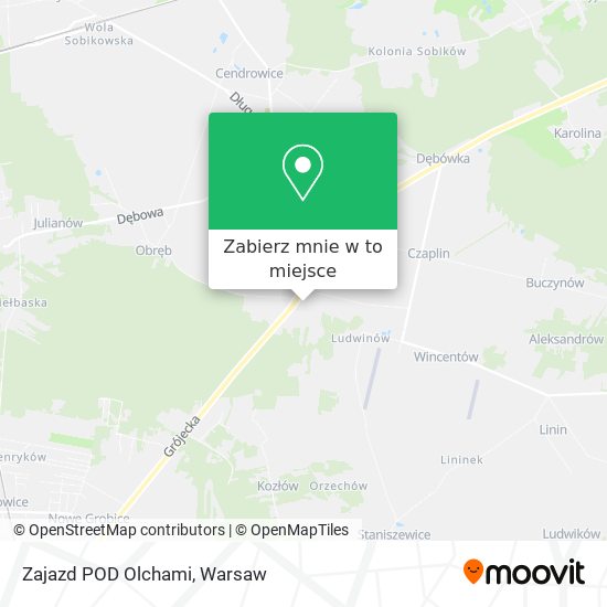 Mapa Zajazd POD Olchami