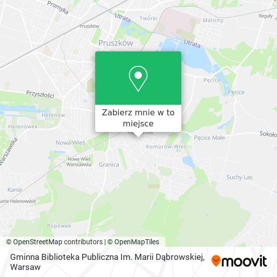 Mapa Gminna Biblioteka Publiczna Im. Marii Dąbrowskiej