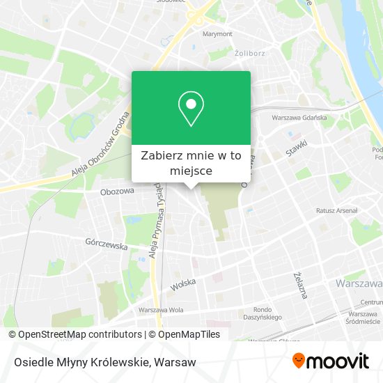 Mapa Osiedle Młyny Królewskie