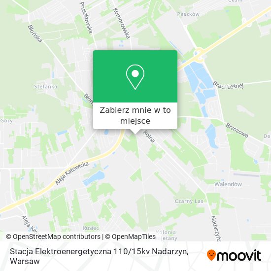 Mapa Stacja Elektroenergetyczna 110 / 15kv Nadarzyn