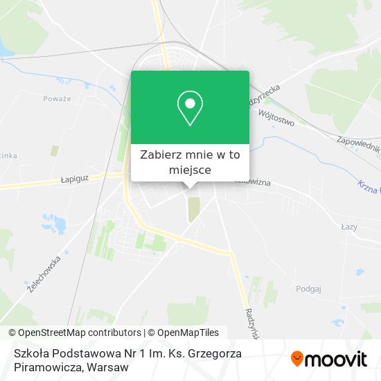 Mapa Szkoła Podstawowa Nr 1 Im. Ks. Grzegorza Piramowicza