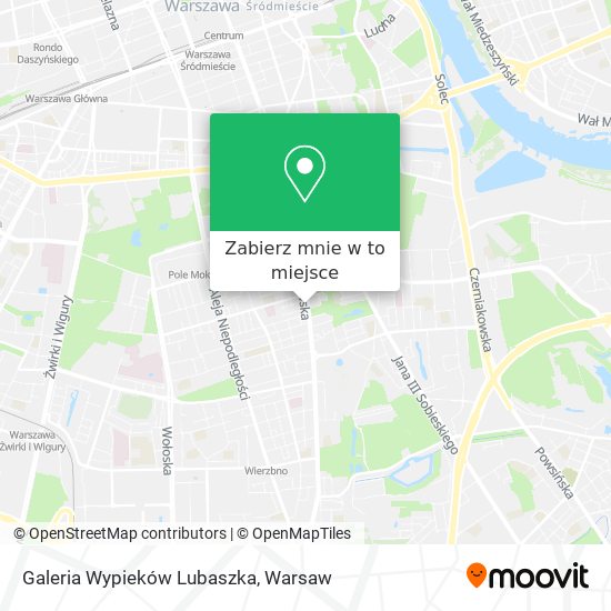 Mapa Galeria Wypieków Lubaszka