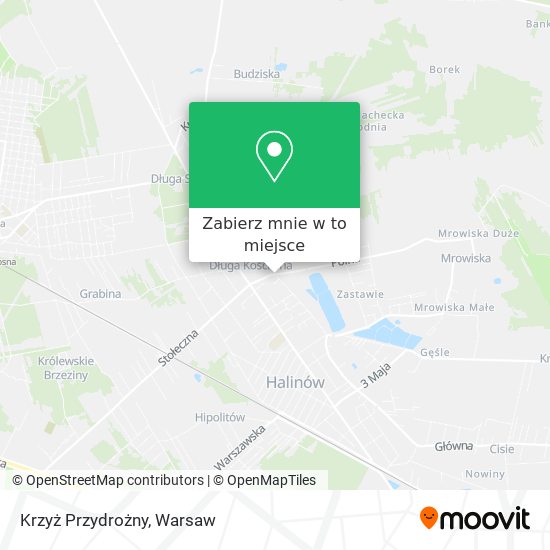 Mapa Krzyż Przydrożny