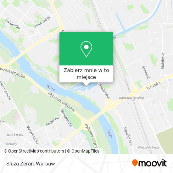 Mapa Śluza Żerań