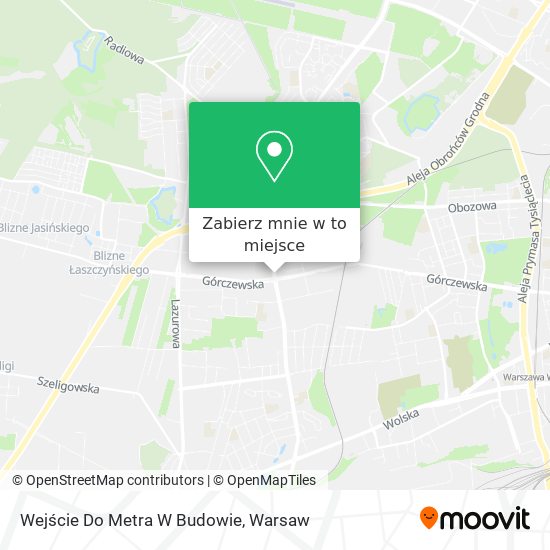 Mapa Wejście Do Metra W Budowie