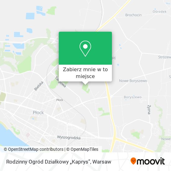 Mapa Rodzinny Ogród Działkowy „Kaprys”