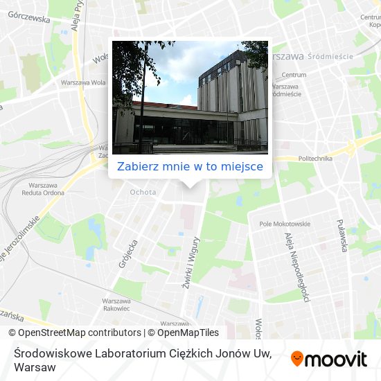 Mapa Środowiskowe Laboratorium Ciężkich Jonów Uw