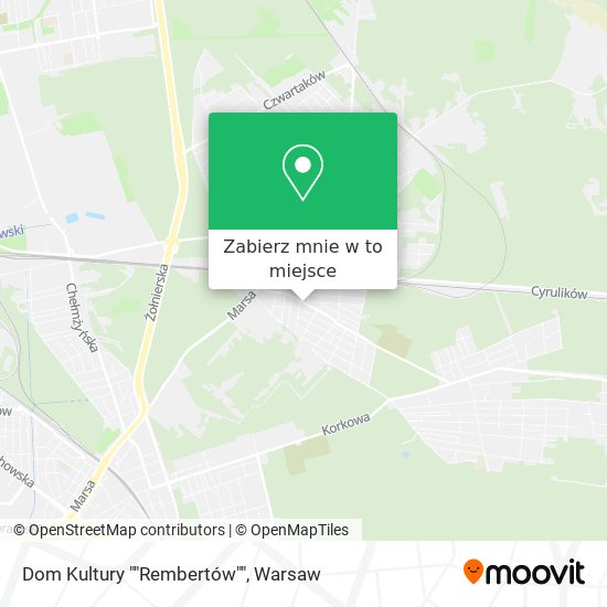 Mapa Dom Kultury ""Rembertów""