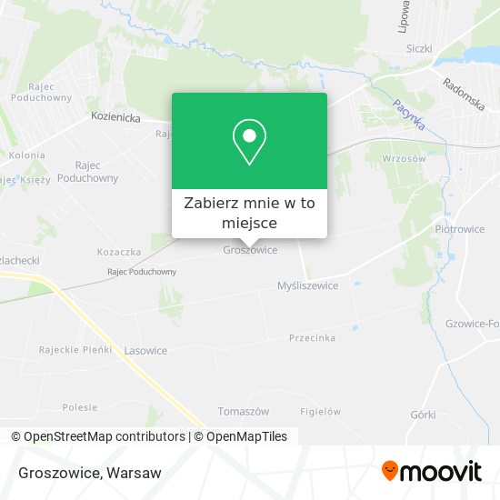 Mapa Groszowice