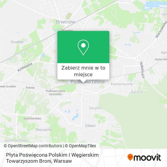 Mapa Płyta Poświęcona Polskim I Węgierskim Towarzyszom Broni