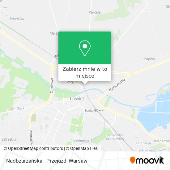 Mapa Nadbzurzańska - Przejazd