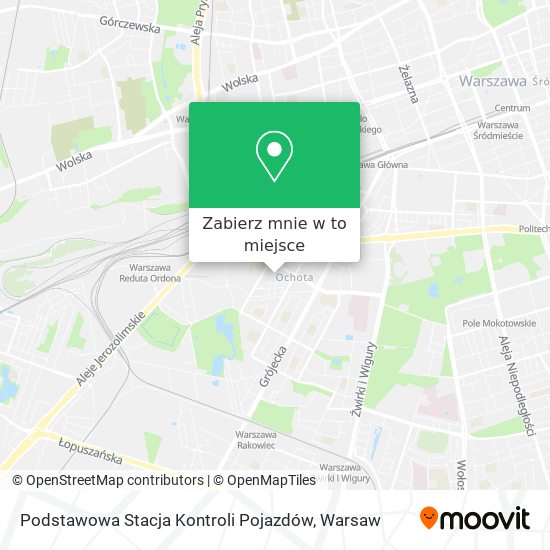 Mapa Podstawowa Stacja Kontroli Pojazdów