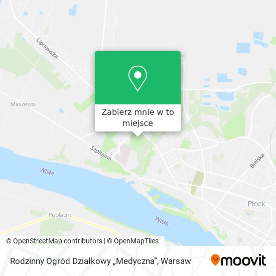 Mapa Rodzinny Ogród Działkowy „Medyczna”