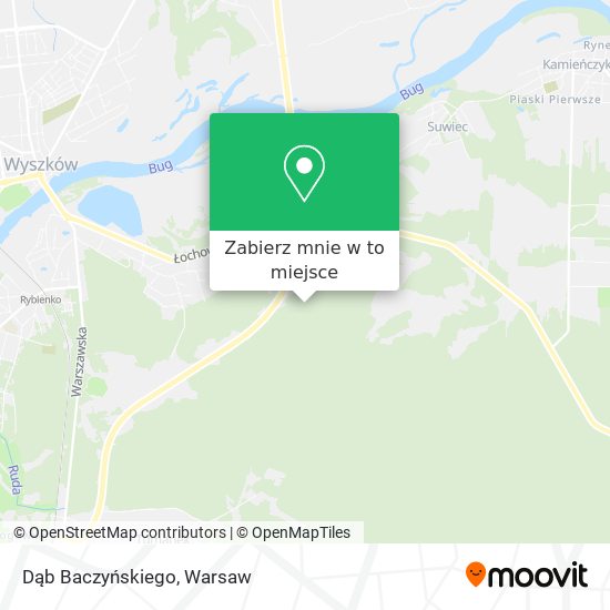 Mapa Dąb Baczyńskiego