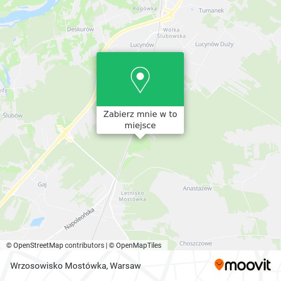 Mapa Wrzosowisko Mostówka