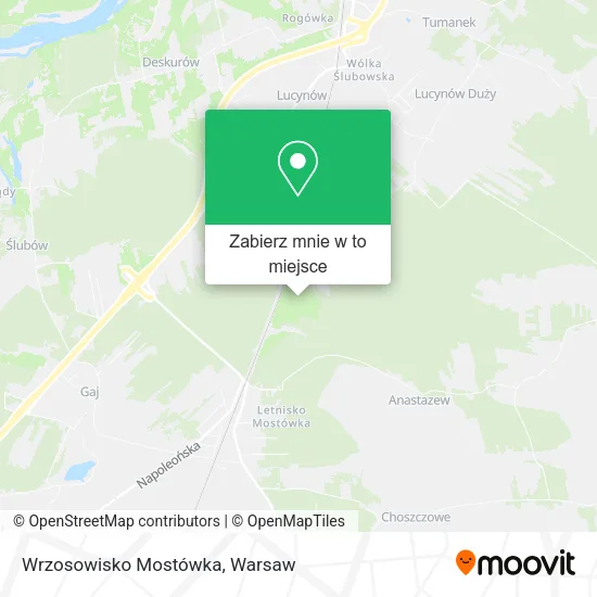 Mapa Wrzosowisko Mostówka
