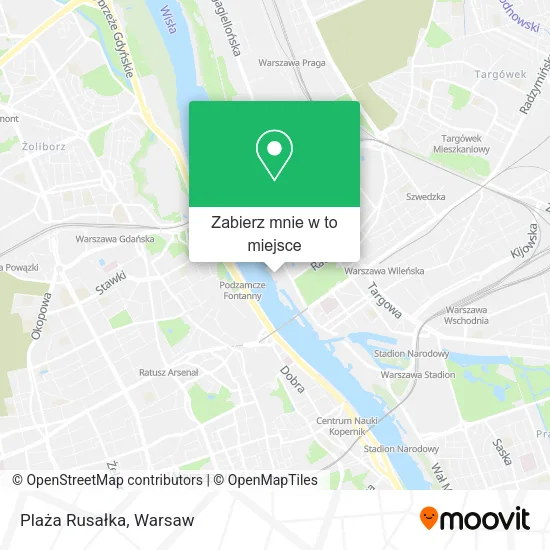 Mapa Plaża Rusałka
