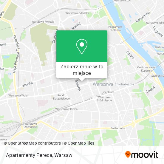 Mapa Apartamenty Pereca