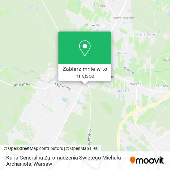 Mapa Kuria Generalna Zgromadzenia Świętego Michała Archanioła