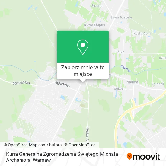 Mapa Kuria Generalna Zgromadzenia Świętego Michała Archanioła
