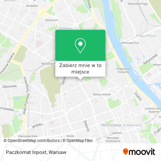 Mapa Paczkomat Inpost