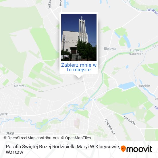 Mapa Parafia Świętej Bożej Rodzicielki Maryi W Klarysewie