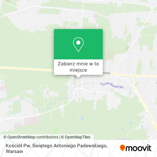 Mapa Kościół Pw. Świętego Antoniego Padewskiego