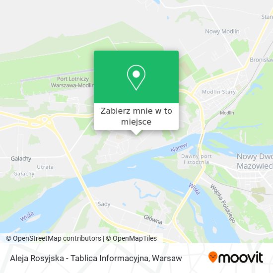 Mapa Aleja Rosyjska - Tablica Informacyjna