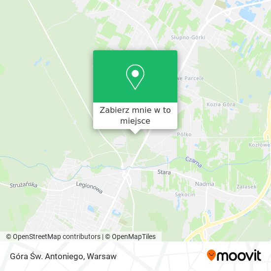 Mapa Góra Św. Antoniego