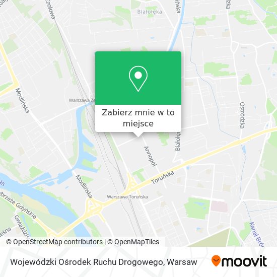 Mapa Wojewódzki Ośrodek Ruchu Drogowego