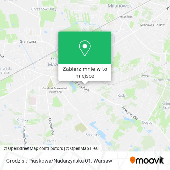 Mapa Grodzisk Piaskowa / Nadarzyńska 01