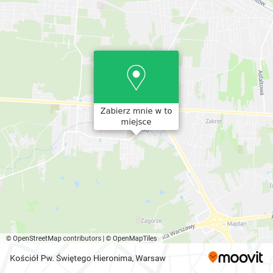 Mapa Kościół Pw. Świętego Hieronima