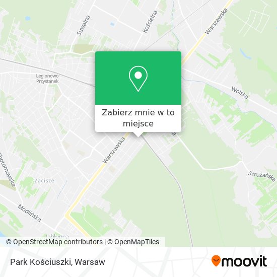 Mapa Park Kościuszki