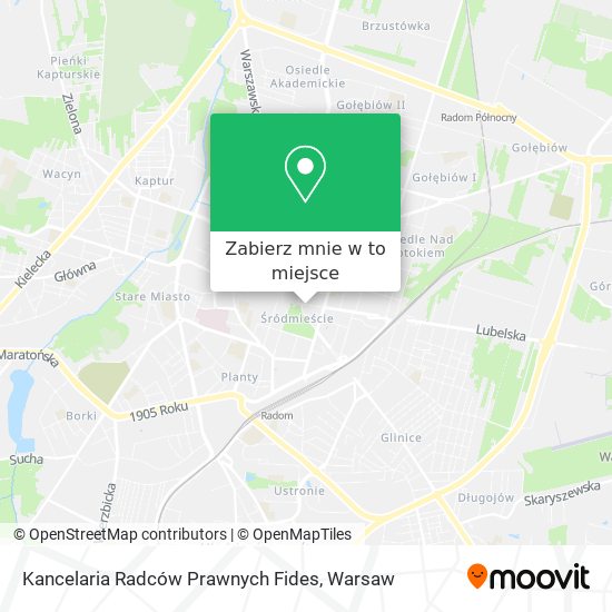 Mapa Kancelaria Radców Prawnych Fides