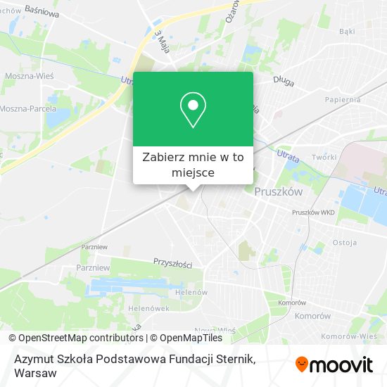 Mapa Azymut Szkoła Podstawowa Fundacji Sternik