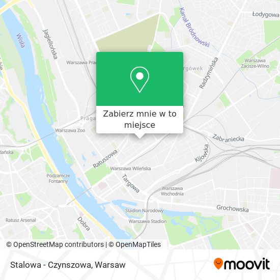 Mapa Stalowa - Czynszowa