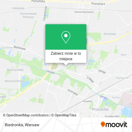 Mapa Biedronka