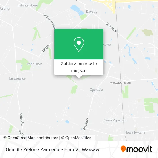 Mapa Osiedle Zielone Zamienie - Etap VI