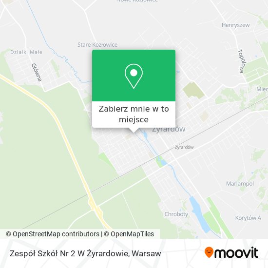 Mapa Zespół Szkół Nr 2 W Żyrardowie