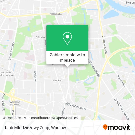 Mapa Klub Młodzieżowy Zupp