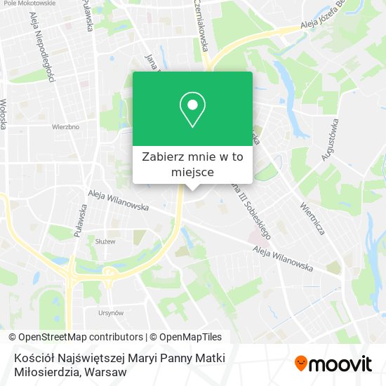 Mapa Kościół Najświętszej Maryi Panny Matki Miłosierdzia