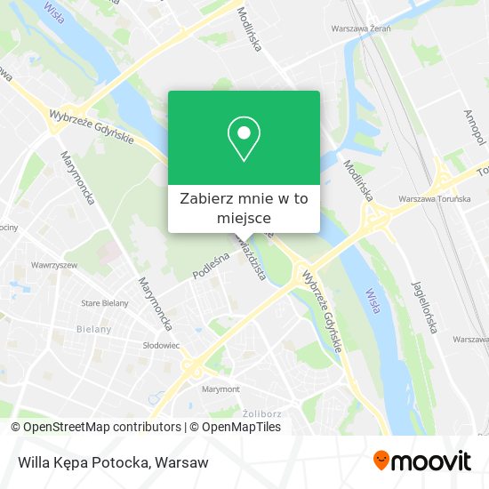 Mapa Willa Kępa Potocka