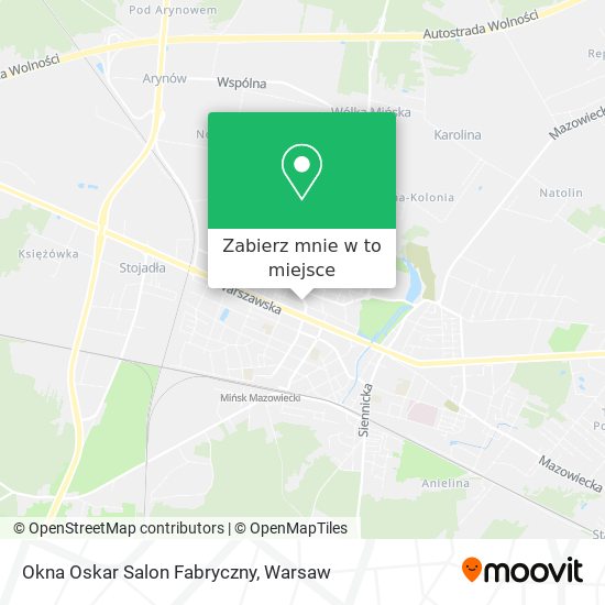 Mapa Okna Oskar Salon Fabryczny