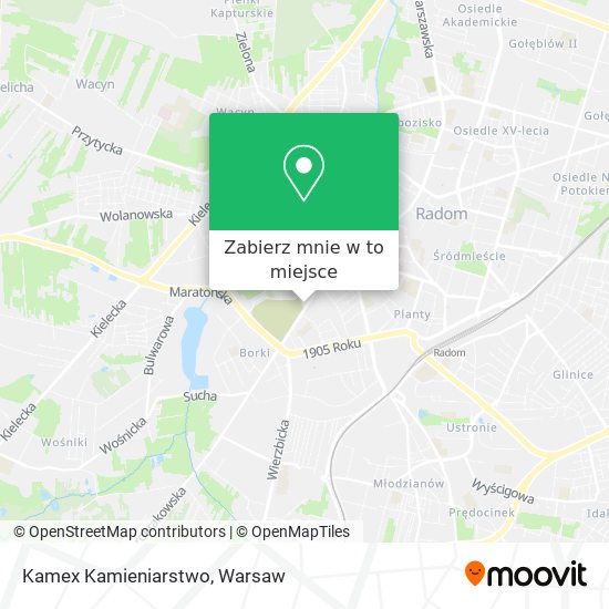 Mapa Kamex Kamieniarstwo